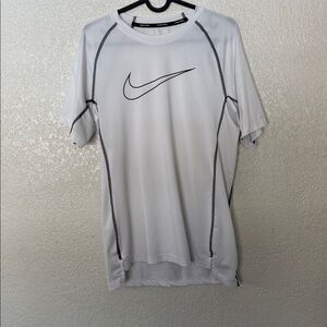 Nike White and Black Sports Tee